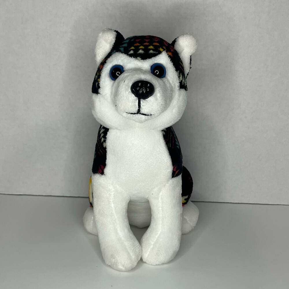 Nativo Southwest Native-Inspired Pattern Husky Dog Plush